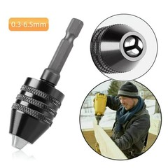 4Pcs 1/4-inch hex shank Versatile Conversion Drill chuck for 0.3-6.5 mm/3.6 mm