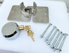 Puck Lock Solid Steel Hidden Shackle Lock & Hasp Solid For Anti-theft Safeguard