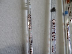 FISHERBRAND LABWARE~ 11 Pc. VOLUMETRIC PIPETTES ~ Science Projects, Collections!