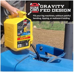 SureCan 5-Gallon Type II Safety Diesel Can, Yellow, Model# SUR5SFD2
