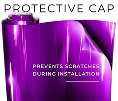 VViViD+ Ultra Gloss Candy Metallic Purple Vinyl Car Wrap Premium Paint Replac…