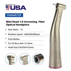 ASkeadnt Mini Head High Speed Attachment Contra Angle 1:5 Electric
