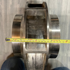 Unmarked Stainless Steel Closed Impeller For Centrifugal Pump