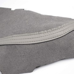 Gray Front Door Armrest Cover For Honda Pilot 2009-2013 Synthetic Leather