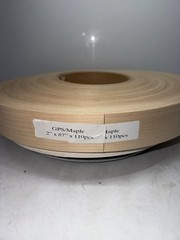 New Roll of GPS / Maple Veneer Edging 2″ x 87″ x 110 pcs 1/64″ thick .02″ & .5mm