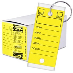 Versa-Tags 250 Key Tags, Self Protecting Poly, 1.25”x3”, Highly Resistant