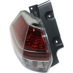 Tail Light Driver Side Clear Red Lens Housing Nissan Rogue 14-16 Left Outer