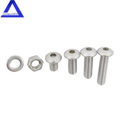 600PCS M3 M4 M5 M6 Stainless Steel Flanged Bolts and Nuts Kit,16 Common Sizes