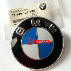 BMW Hood & Trunk Emblem Badge 74mm 82mm Logo Front Rear Replacement E30 E36 E46