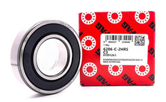 FAG 6206 2RS C3 DEEP GROOVE BALL BEARING RUBBER SEALED 30x62x16mm 6206-C-2HRS C3