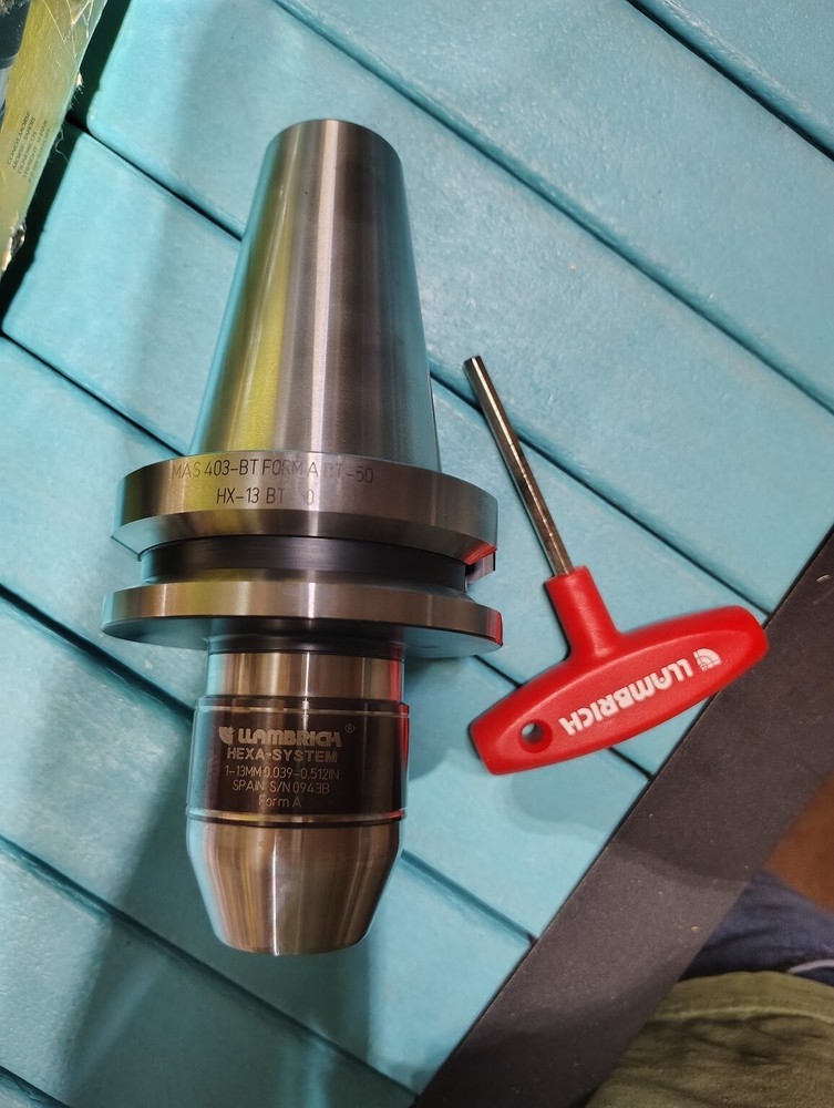 Llambrich HEXA High Precision CNC Drill Chuck BT-50 Shank 1mm-13mm Made in Spain