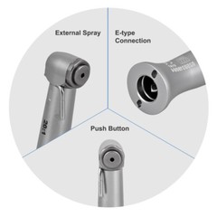 Dental Implant 20:1 Reduction Contra Angle Push Button Surgical Air Handpiece US