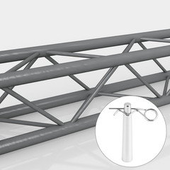 Conical Coupler Pins with R-Clip for Stage Lights Truss, 30 Sets Carbon Steel Hi