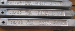Lot of 6 Lead Bars 40/60 6 Pounds 7″ Long CA Inc Solder Bar