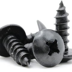 Stainless Screws for Chevrolet Corvette License Plates (Set of 4, Black)