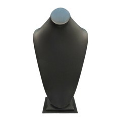15″H Slate Gray Leatherette Necklace Stand Display Fixture Retail Store Showcase