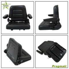 Universal Tractor Seat Adjustable Armrest and Slide Trenchers Back & Seatbelt