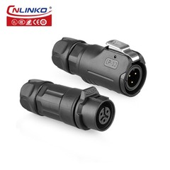 CNLINKO M12 2-5Pin IP68 Waterproof Solder Circular Connector Industrial LED PBT