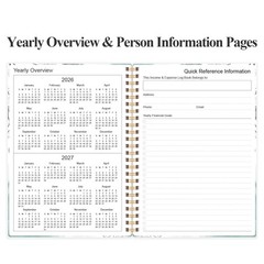 Income & Expense Tracker, Accounting Bookkeeping Ledger A5(8.5 x 5.5) Teal