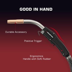 ARCCAPTAIN MIG Welding Gun Torch 10ft 250A Replacement for Tweco #2 Euro Connect