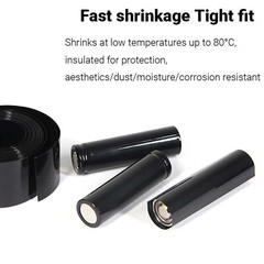 PVC Heat Shrink Tubing Wrap RC Battery Pack 7mm – 500mm Flat Size Black
