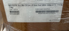 2x (1000 flat poly bags per roll) 4″ x 36″ x 2 mil Pollock BS BOR MOD292381 New
