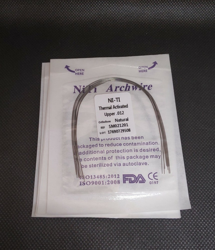 Dental Orthodontic Thermal Activated Niti Wires Round Arch Wires Natural Form
