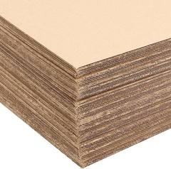 200 Pack Brown Corrugated Cardboard Sheets – Flat, Durable, Multi-Use for Cra…