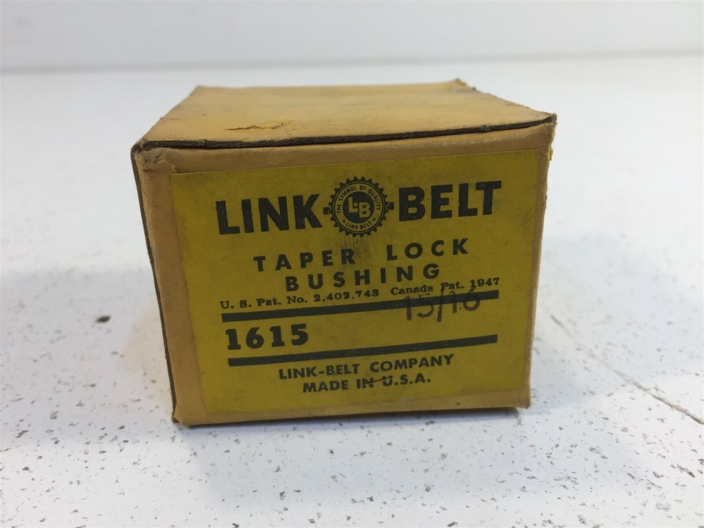LinkBelt Taper Lock Bushing 1615 15/16″ Bore – New Old Stock – Made in USA