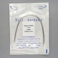 Dental Orthodontic Arch Wire Super Elastic Niti Round Ovoid Upper/Lower 012-020