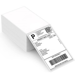 1000 4″ x 6″ Fanfold Direct Thermal Shipping Labels for Zebra & Rollo Printers
