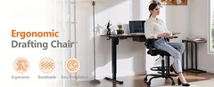 Tall Office Chair Tall Standing Desk Chair Counter Height Adj. Mid Back Mesh