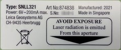 Leica Professional Traverse Kit w/ (2) SNLL321 Nadir and Zenith Laser Plummet