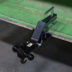 Titan Attachments Clamp-On Tractor Bucket Hitch Receiver Adapter, 2″ Receiver