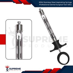 RDM Stainless Steel Aspirating Syringe Professional Dental Surgical Tool 1.8CC