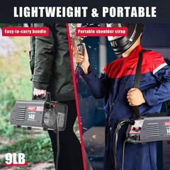MIG Welder 140Amp, Flux Core MIG Welder/Stick 2 in 1 Welding Machine, Welder Mac