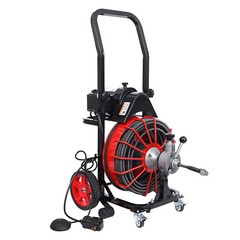 100′ x 1/2″ Drain Cleaner Electric Sewer Snake Cleaning Machine with 4 Cutter