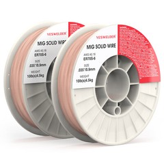 ER70S-6 .035″ 0.9mm-10 Lbs Spool (2 Rolls) Carbon Steel Mig Solid Welding Wire