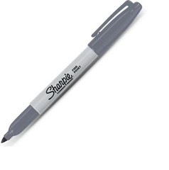 Sharpie Permanent Marker Fine Point Slate Gray 4 Pack