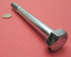 Grade 2 Zinc Cap Screw Bolt, Steel, PT, 3/4″-10 x 7.00″ Length, 5 Pcs