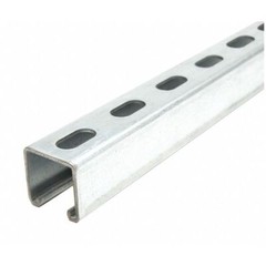 Zoro Select Fs-200Ss Pg 60.00 Strut Channel, 1-5/8″ W, 5 Ft. L, Silver, Gauge:
