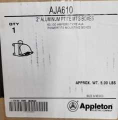 Appleton AJA610 Powertite Mounting Box 2″ Hub Angle Adapter 60A 100A 150A