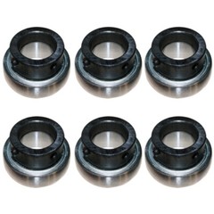 (6) A-RA100RR-I Ball Bearing Cylindrical w/ Collar Non-Relubricatable Fits Case