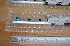 NEW (2) THK SRS12 x180mm Linear LM Rails, (4) SRS12MUU Bearings 2SRS12MUUC1+180L
