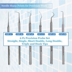 GERMAN 24x Dental Tools Set Dentist Teeth Clean Plaque&tarter Remove Probe Picks