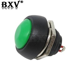 5X Black M4 12mm Waterproof Momentary ON/OFF Push Button Round SPST Switch
