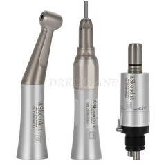 Dental E-Generator LED High Speed+Low Speed kit contra angle Handpiece KIT 4Hole