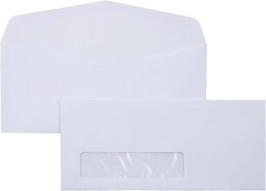 Luxpaper #9 3 7/8″ x 8 7/8″ Window Envelopes – Bright White – 1,000 QTY
