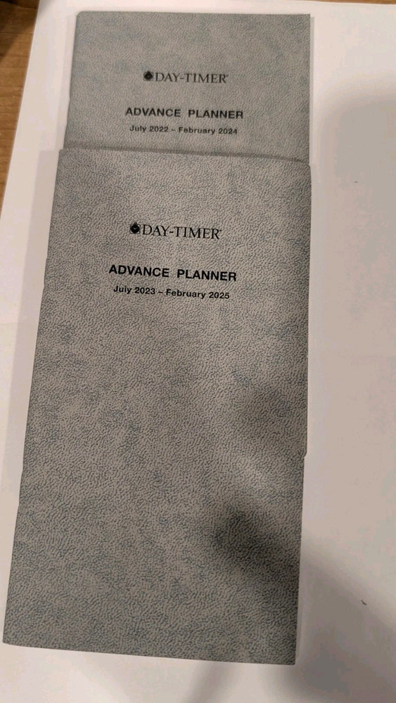 Day-Timer Set Of 2 Advance Planners Jan 2023- Feb 2025/ July 2022-Feb 2024 #2