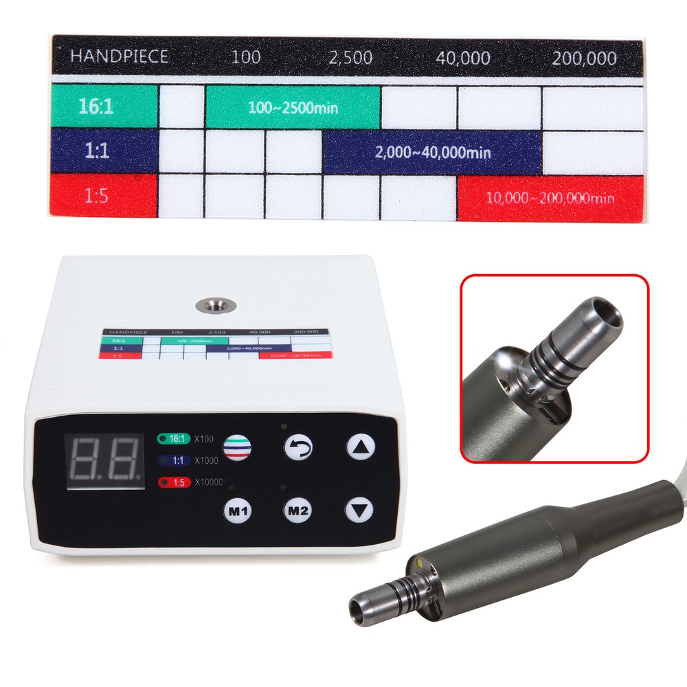 Dental LED Brushless Electric Micro Motor/1:5 LED/1:1 Contra Angle Handpiece